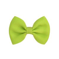 New Simple Children's Bow Hairpin Multicolor 4.5cm Solid Color Cute Side Clip main image 6