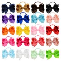 Simple New 20 Color Children's Multi-color Cute Flower Hair Ring Hair Accessories main image 1