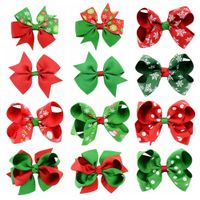 New Ladies Bow 4.5cm Multicolor Butterfly Christmas Children's Hairpin main image 1