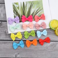 New Baby Multicolor 5cm Mini Children's Ladies Baby Bow Hairpin main image 3