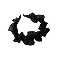 Fashion Pleated Wide-brimmed Hair Bundle Retro Mesh Black Headband Wholesale main image 6