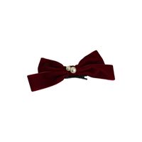 Autumn And Winter Red Big Bow Sweet Top Back Head Clip Hair Accessories main image 6