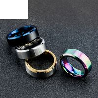Stainless Steel Colorful Rings Men's Simple Titanium Steel Rings Accessories main image 4