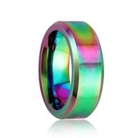 Stainless Steel Colorful Rings Men's Simple Titanium Steel Rings Accessories main image 5