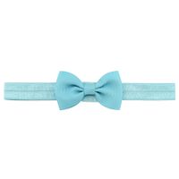 Fashion Solid Color Children's Hair Accessories Candy Color Rib Bow Headband Wholesale sku image 8