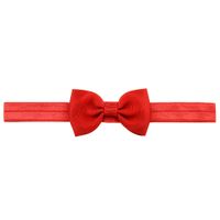 Fashion Solid Color Children's Hair Accessories Candy Color Rib Bow Headband Wholesale sku image 13