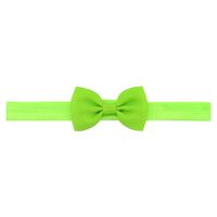 Fashion Solid Color Children's Hair Accessories Candy Color Rib Bow Headband Wholesale sku image 21