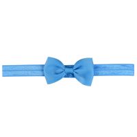 Fashion Solid Color Children's Hair Accessories Candy Color Rib Bow Headband Wholesale sku image 37