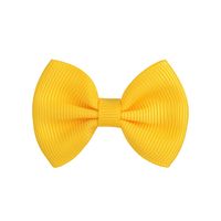 New Simple Children's Bow Hairpin Multicolor 4.5cm Solid Color Cute Side Clip sku image 11