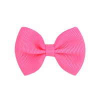 New Simple Children's Bow Hairpin Multicolor 4.5cm Solid Color Cute Side Clip sku image 14