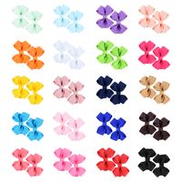 Creative New Contrast Color Three-dimensional Twisted Leaf Bow Children's Hair Accessories sku image 1