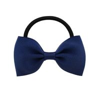 Simple Solid Color Children's Bow Cute Hair Rope Hair Ring Hair Accessories sku image 2
