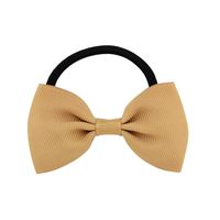 Simple Solid Color Children's Bow Cute Hair Rope Hair Ring Hair Accessories sku image 3