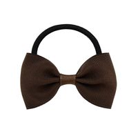 Simple Solid Color Children's Bow Cute Hair Rope Hair Ring Hair Accessories sku image 4