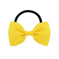 Simple Solid Color Children's Bow Cute Hair Rope Hair Ring Hair Accessories sku image 11