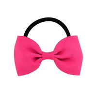 Simple Solid Color Children's Bow Cute Hair Rope Hair Ring Hair Accessories sku image 15