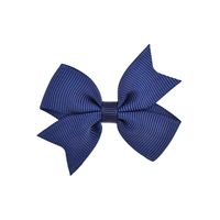 New Baby Hair Accessories 2 Inches Solid Color Children's Bow Hairpin sku image 2
