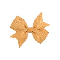 New Baby Hair Accessories 2 Inches Solid Color Children's Bow Hairpin sku image 3