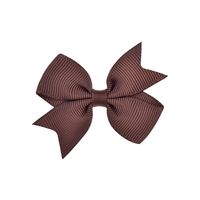 New Baby Hair Accessories 2 Inches Solid Color Children's Bow Hairpin sku image 4