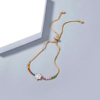Popular Fashion Plum Shape Multicolor Zircon Adjustable Venetian Bracelet Jewelry main image 5