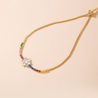 Popular Fashion Plum Shape Multicolor Zircon Adjustable Venetian Bracelet Jewelry main image 6