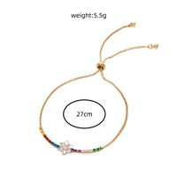 Popular Fashion Plum Shape Multicolor Zircon Adjustable Venetian Bracelet Jewelry main image 13
