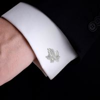 New Leaf Men's Cufflinks Simple Maple Leaf Metal Cufflinks Buttons Clothing Accessories main image 6