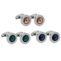 New Gem-set Cufflinks French Fashion Men's Metal Shirt Buttons Clothing Accessories main image 3