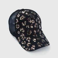 Baseball Cap Leopard Print Fashion Pattern Cross Mesh Hat Wholesale main image 4