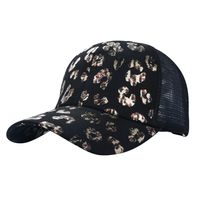 Baseball Cap Leopard Print Fashion Pattern Cross Mesh Hat Wholesale main image 2