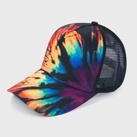 Fashion Contrast Color Pattern Ponytail Mesh Hat Wholesale main image 5