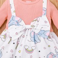 Cartoon Baby Cute Dress New Spring And Autumn Elephant Print Children's Skirt main image 4