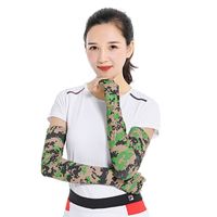 Outdoor Sports Sunscreen Summer Ice Silk Arm Camouflage Print Sleeve main image 6