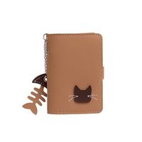 Spring New Multi-card Slot Short Wallet Business Cute Cat Fish Card Holder 10*7*1cm main image 6