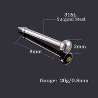 Disposable Low-pain Nose Nailer Nose Nail Gun Perforator Sterile Puncture Tool 316l Stainless Steel Nose Nail main image 4
