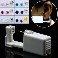 Elegant Stainless Steel Plastic Inlaid Gemstone Zircon Unisex Earrings Ear Studs main image 1
