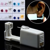 Elegant Stainless Steel Plastic Inlaid Gemstone Zircon Unisex Earrings Ear Studs main image 7