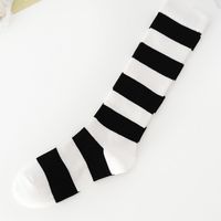 Calf Socks Checkerboard Knee Socks Casual Striped Long Tube Sports Socks sku image 1