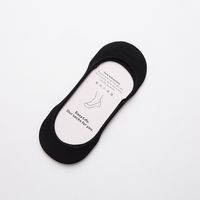 New Simple Invisible Socks Solid Color Silicone Non-slip Boat Socks Wholesale sku image 3