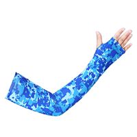 Outdoor Sports Sunscreen Summer Ice Silk Arm Camouflage Print Sleeve sku image 11