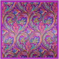 Fashion Silk Scarf Bohemian Flower Lady Simulation Silk Large Square Scarf sku image 1