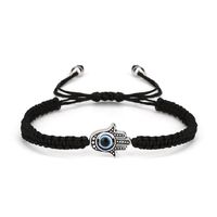 Vintage Evil Eye Palm Blue Eye Evil Eye Red Rope Woven Adjustable Bracelet sku image 1