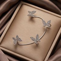 Vintage Butterfly Ear Hook No-ear Piercing Ear Hook Alloy Ear Bone Clip sku image 1