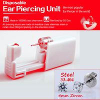 Elegant Stainless Steel Plastic Inlaid Gemstone Zircon Unisex Earrings Ear Studs sku image 5