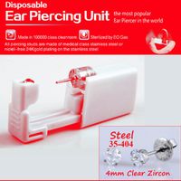Elegant Stainless Steel Plastic Inlaid Gemstone Zircon Unisex Earrings Ear Studs sku image 8