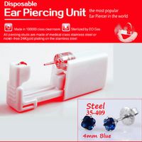 Elegant Stainless Steel Plastic Inlaid Gemstone Zircon Unisex Earrings Ear Studs sku image 10