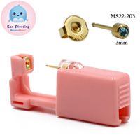 Pink Ear Piercer Disposable Safety Ear Piercing Gun 316l Stainless Steel Ear Nail Gun Tool sku image 19