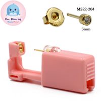 Pink Ear Piercer Disposable Safety Ear Piercing Gun 316l Stainless Steel Ear Nail Gun Tool sku image 20