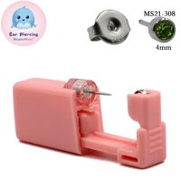 Pink Ear Piercer Disposable Safety Ear Piercing Gun 316l Stainless Steel Ear Nail Gun Tool sku image 11