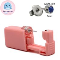Pink Ear Piercer Disposable Safety Ear Piercing Gun 316l Stainless Steel Ear Nail Gun Tool sku image 12
